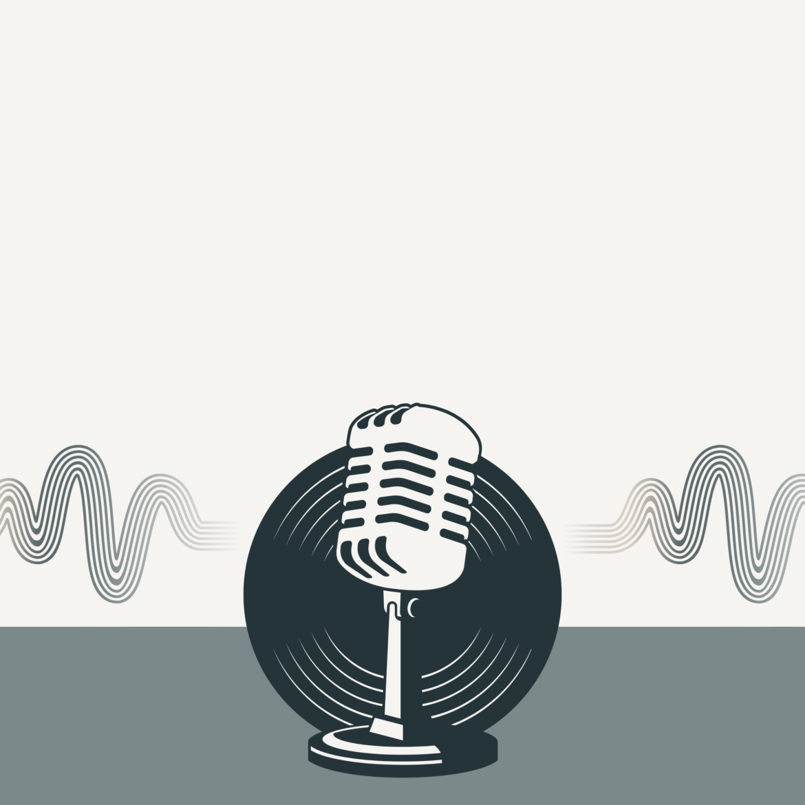 Thumbbnail for show - mic and record making sound waves
